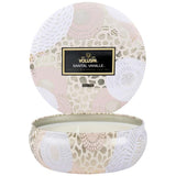3 Wick Decorative Tin Candle