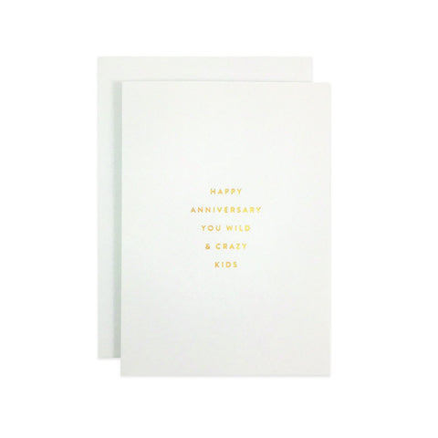 " Anniversary Crazy Kid " Petite Card