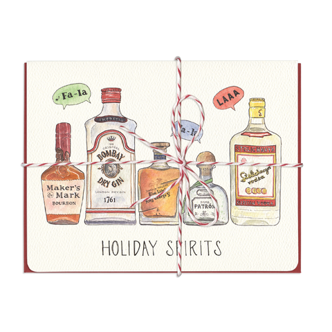 Holiday Spirits Christmas Cards - Set of 8