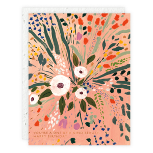 " One Of A Kind Beauty " Greeting Card