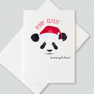 " Panda Claus Christmas Card "