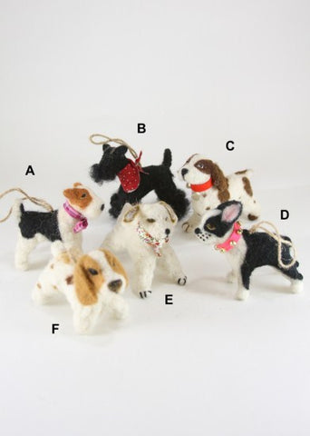 " Festive Dogs " Ornament