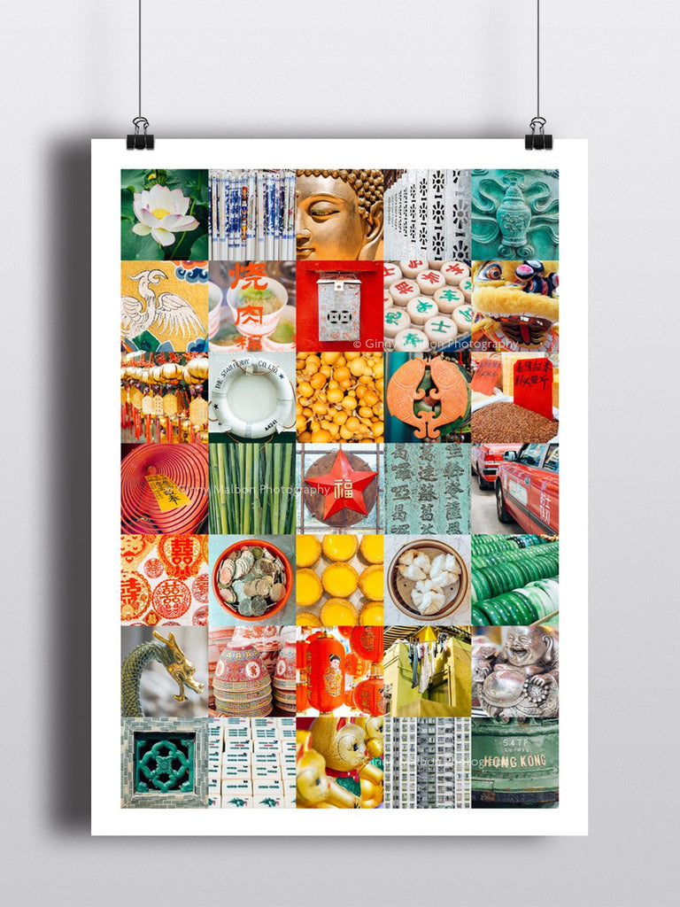 " Hong Kong Details " Art Print -  Ginny Malbon