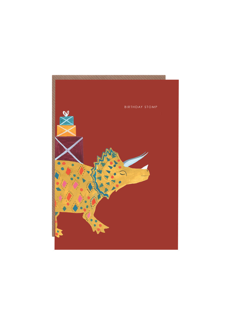 " Dinosaur Stomp " Card