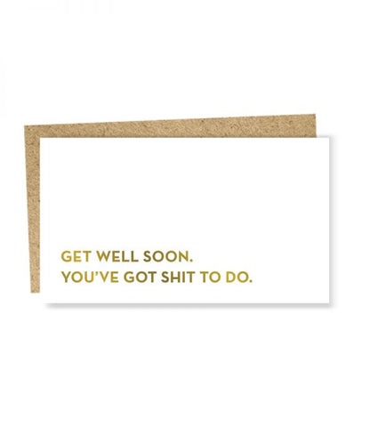 " Get Well " Mini Card