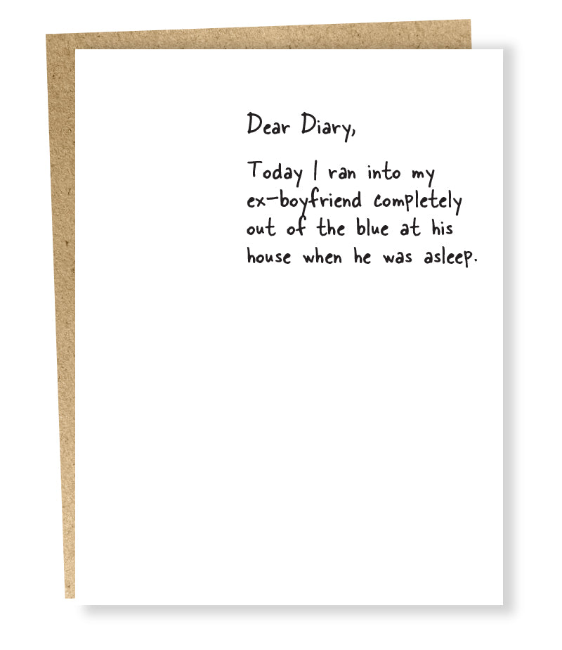 " Ex-boyfriend " Card