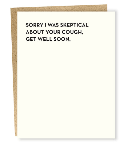 " Skeptical " Card
