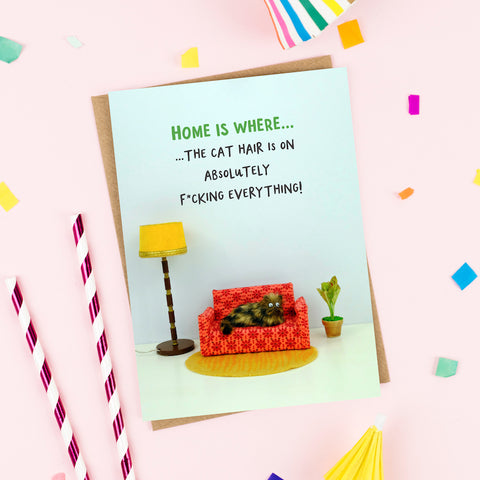 " Cat Hair " Greeting Card