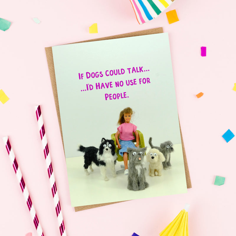 " Dog Talk " Greeting Card