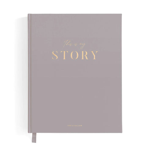 This Is My Story Memoir Journal Grey