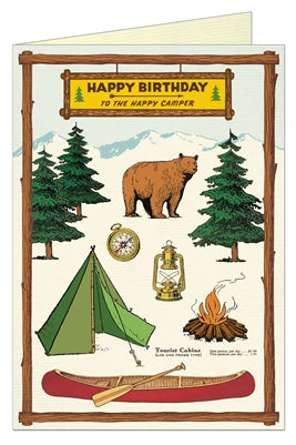 " Happy Birthday Camping " Card