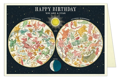 " Happy Birthday Constellation " Card