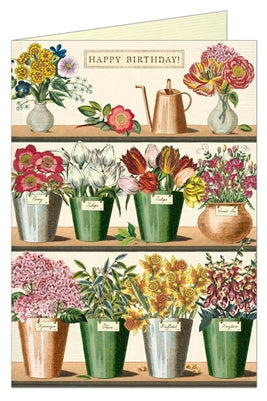 " Happy Birthday Flower Market " Card