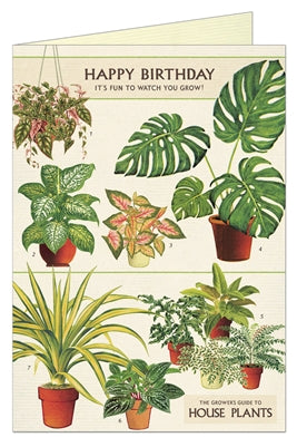 " Happy Birthday House Plants " Card