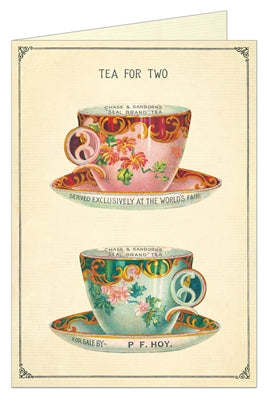 " Tea For Two " Card
