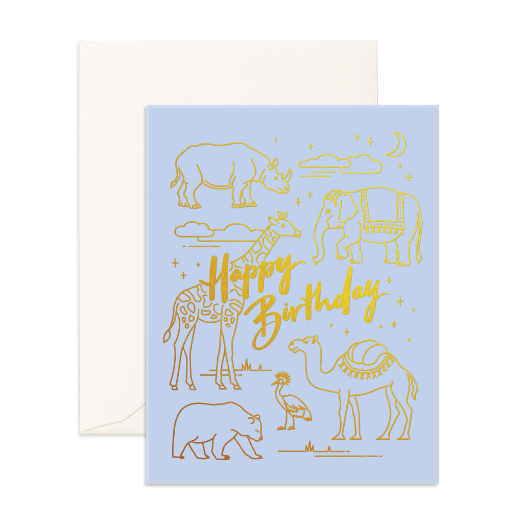 " Birthday Animals " Card Greeting Cards - Thorn and Burrow