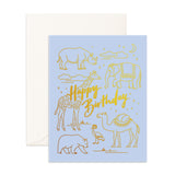 " Birthday Animals " Card Greeting Cards - Thorn and Burrow