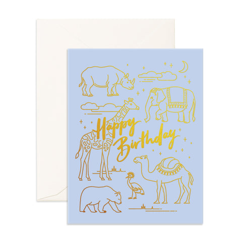 " Birthday Animals " Card Greeting Cards - Thorn and Burrow