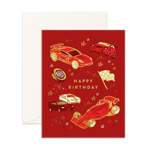 " Happy Birthday Cars " Card