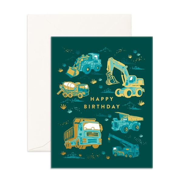 " Happy Birthday Trucks " Card