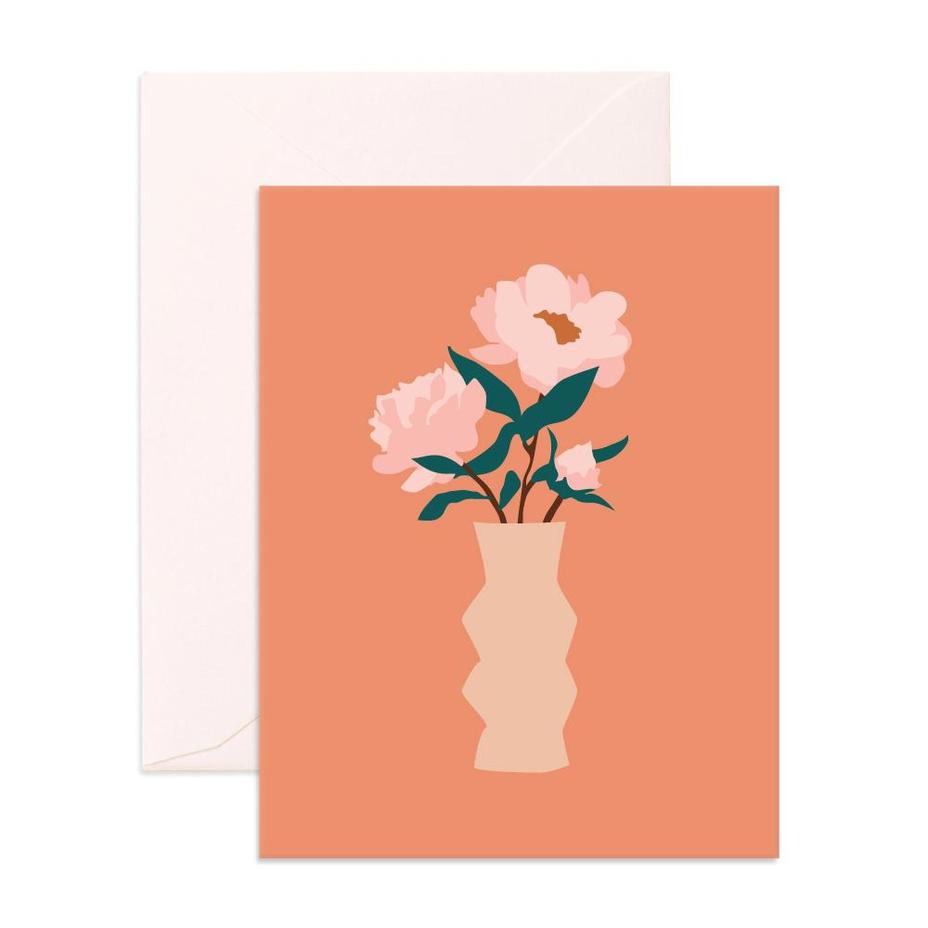 "  Muse Peonies  " Card