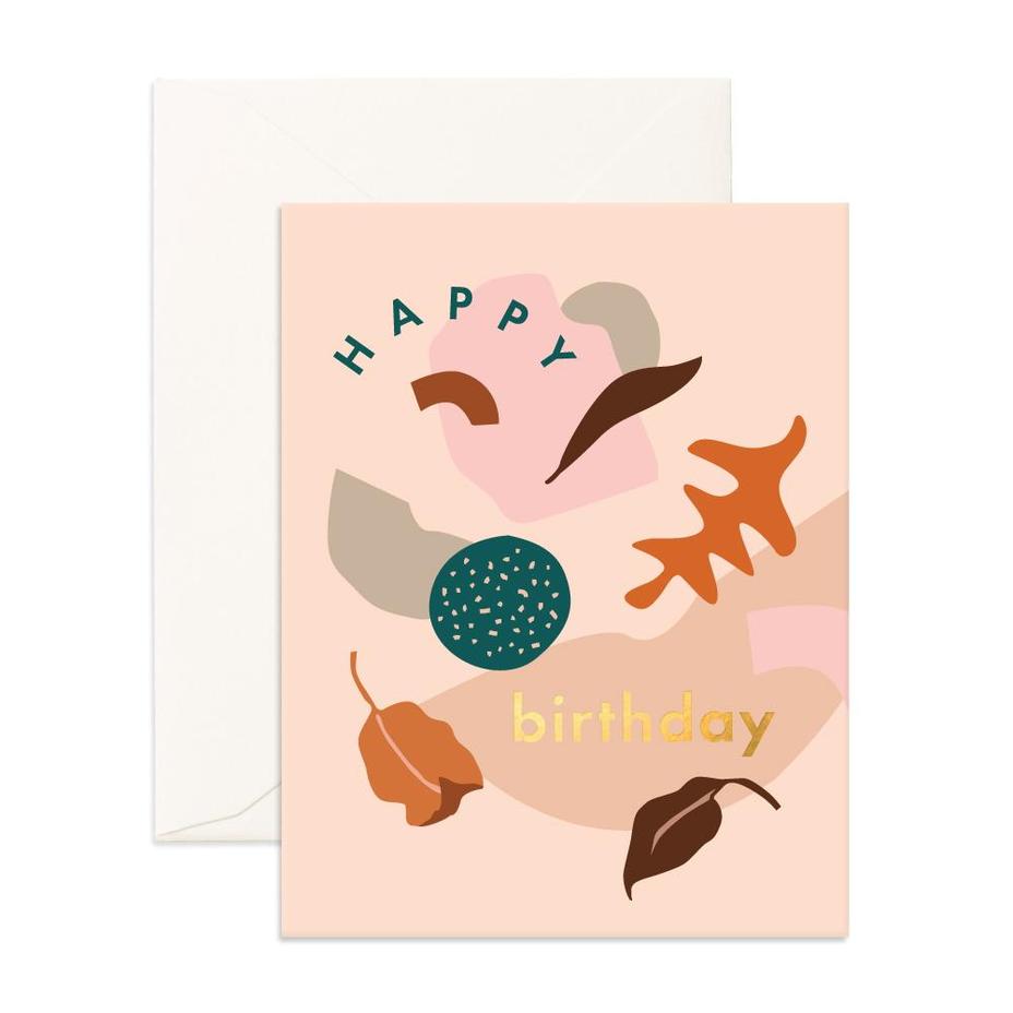 " Birthday Shape Party " Card