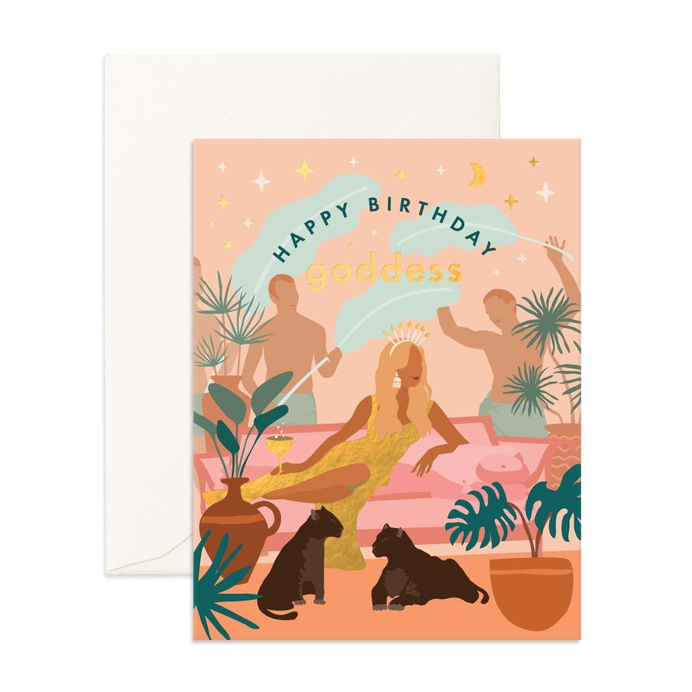 " Birthday Goddess " Card