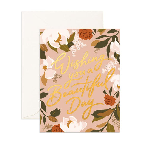 " Beautiful Day Magnolias " Card