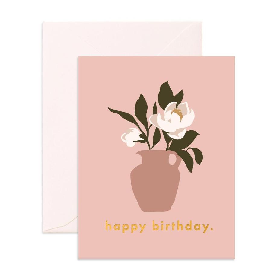 " Birthday Magnolias " Card