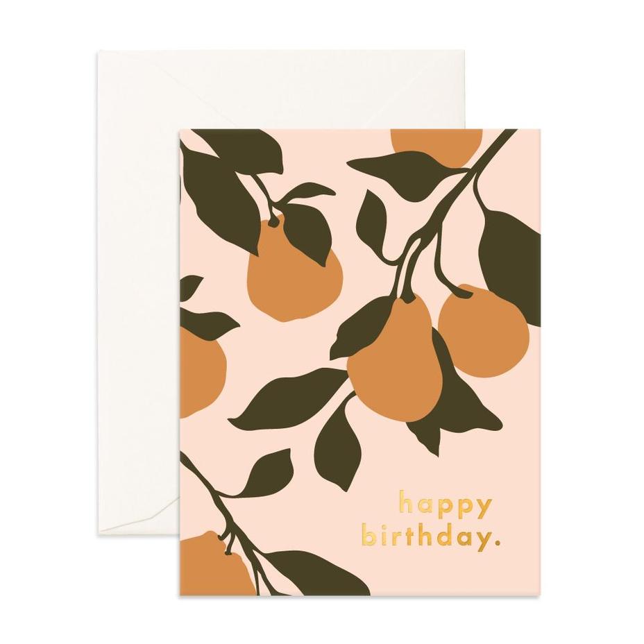 " Birthday Pears " Card