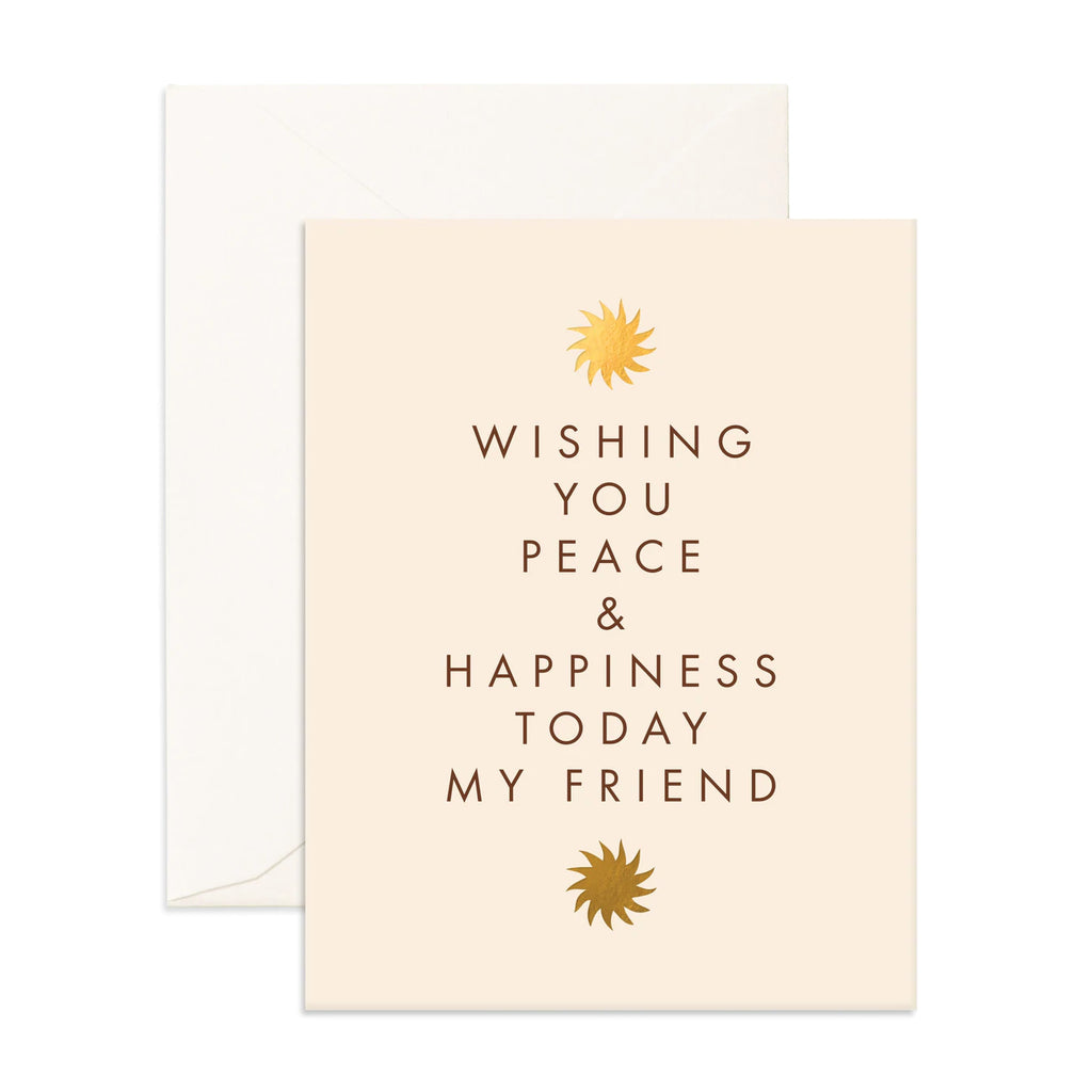 " Peace & Happiness " Card