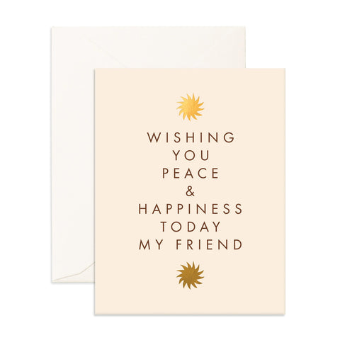" Peace & Happiness " Card
