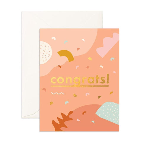 " Congrats Abstract " Card