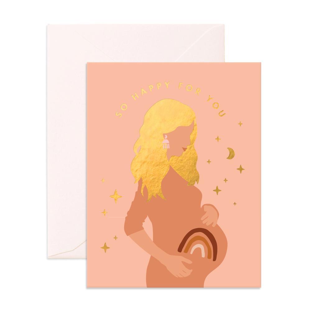 " Rainbow Baby - So Happy For You " Card