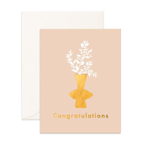 " Congratulations Ruscus " Greeting Card