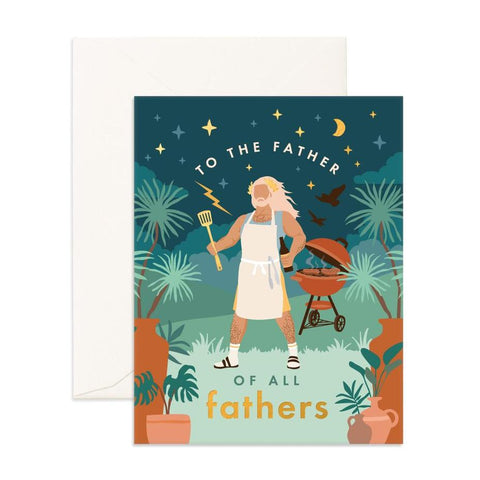 " Father Of All Fathers Zeus " Card