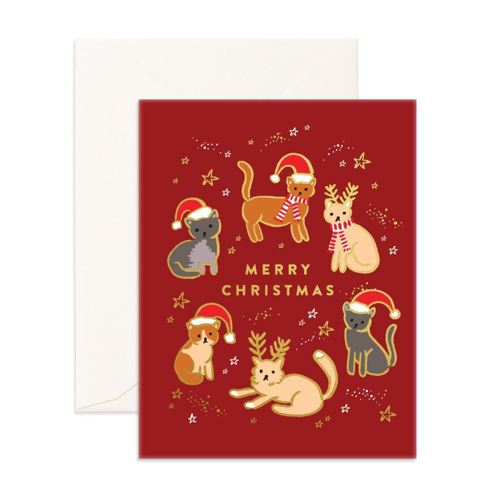 " Christmas Cats " Card