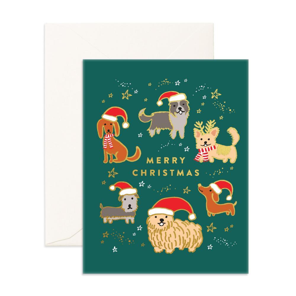 " Christmas Dogs " Card