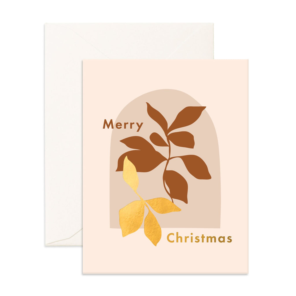 " Christmas Window Branch " Card