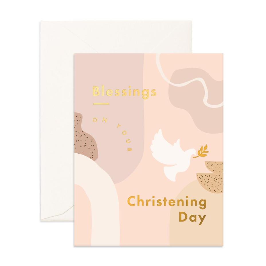" Christening Still Life " Card