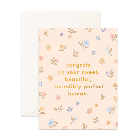 " Congrats Sweet Human " Card
