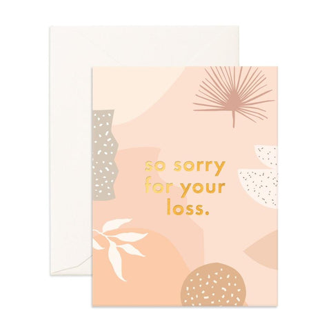 " So Sorry Still Life " Greeting Card