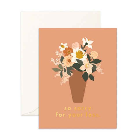 " So Sorry Bouquet " Card