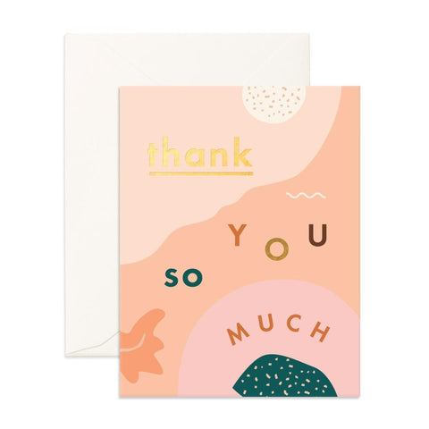 " Thank You So Much Abstract " Card
