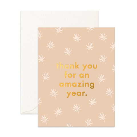 " Thank Your For an Amazing Year " Greeting Card