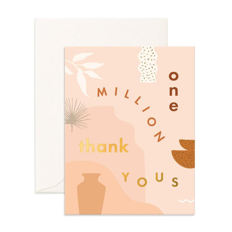 " One Million Thank Yous " Greeting Card