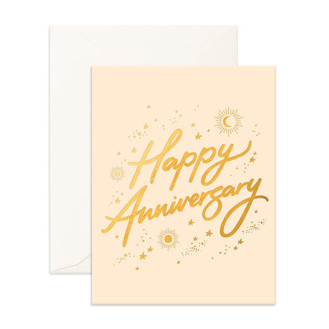 " Anniversary Stars " Card