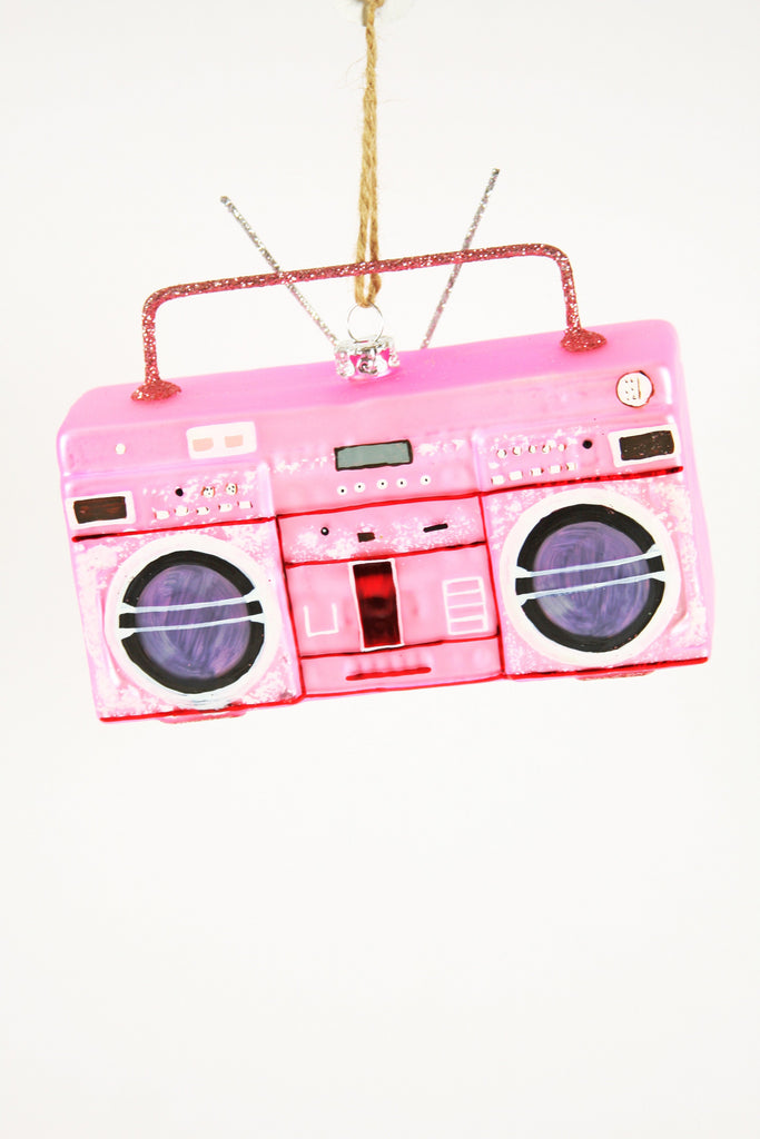 " Pink Boombox " Ornament
