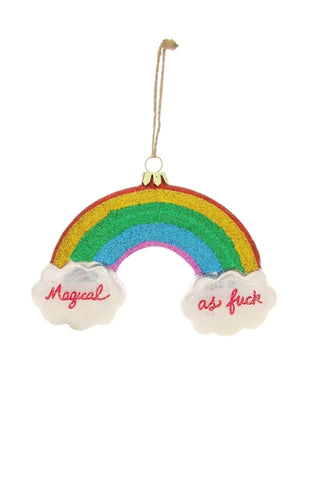 " Magical AF Rainbow " Ornament