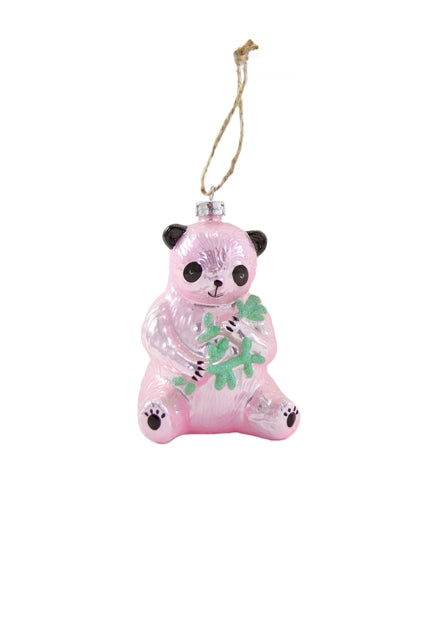 " Pastel Panda Pink " Ornament